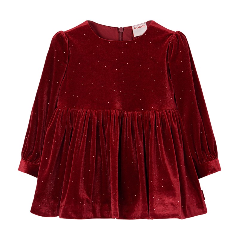 Boboli Velour dress for girl -BCI (754083 3969)