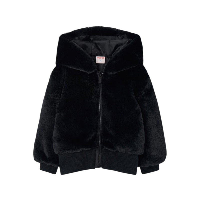 Boboli Fluffy hooded jacket for girl (774109 890)