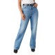 Levi's RIBCAGE FULL LENGTH MED INDIGO - WORN IN ΠΑΝΤΕΛΟΝΙ DENIM (790780008 00J5)