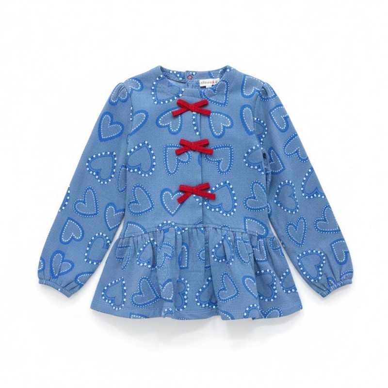 Agatha Ruiz de la Prada DRESS CORAZONES DENIM (8245W26 AZUL) Agatha Ruiz de la Prada DRESS CORAZONES DENIM (8245W26 AZUL)