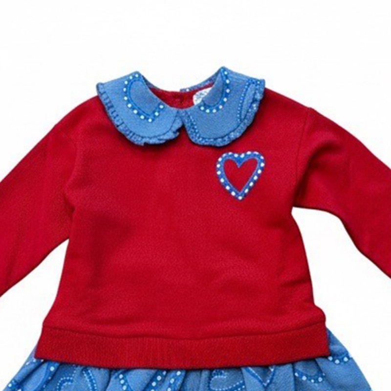 Agatha Ruiz de la Prada DRESS COMBI DENIM (8246W26 RED) Agatha Ruiz de la Prada DRESS COMBI DENIM (8246W26 RED)