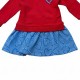 Agatha Ruiz de la Prada DRESS COMBI DENIM (8246W26 RED) Agatha Ruiz de la Prada DRESS COMBI DENIM (8246W26 RED)