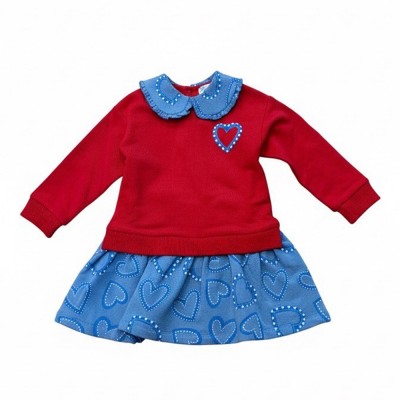 Agatha Ruiz de la Prada DRESS COMBI DENIM (8246W26 RED)