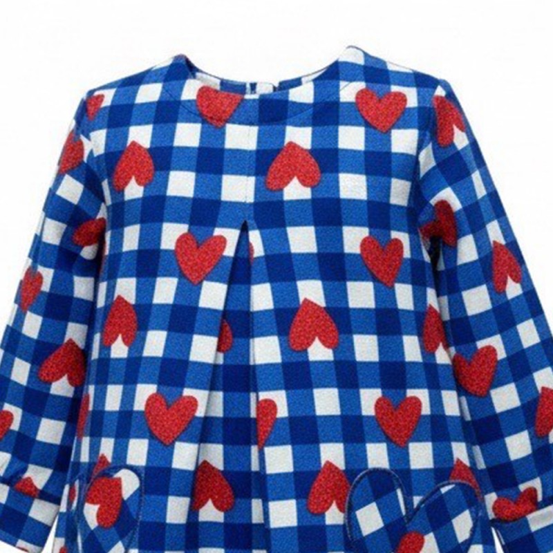 Agatha Ruiz de la Prada DRESS BLUE CORAZONES (8248W26 AZUL) Agatha Ruiz de la Prada DRESS BLUE CORAZONES (8248W26 AZUL)