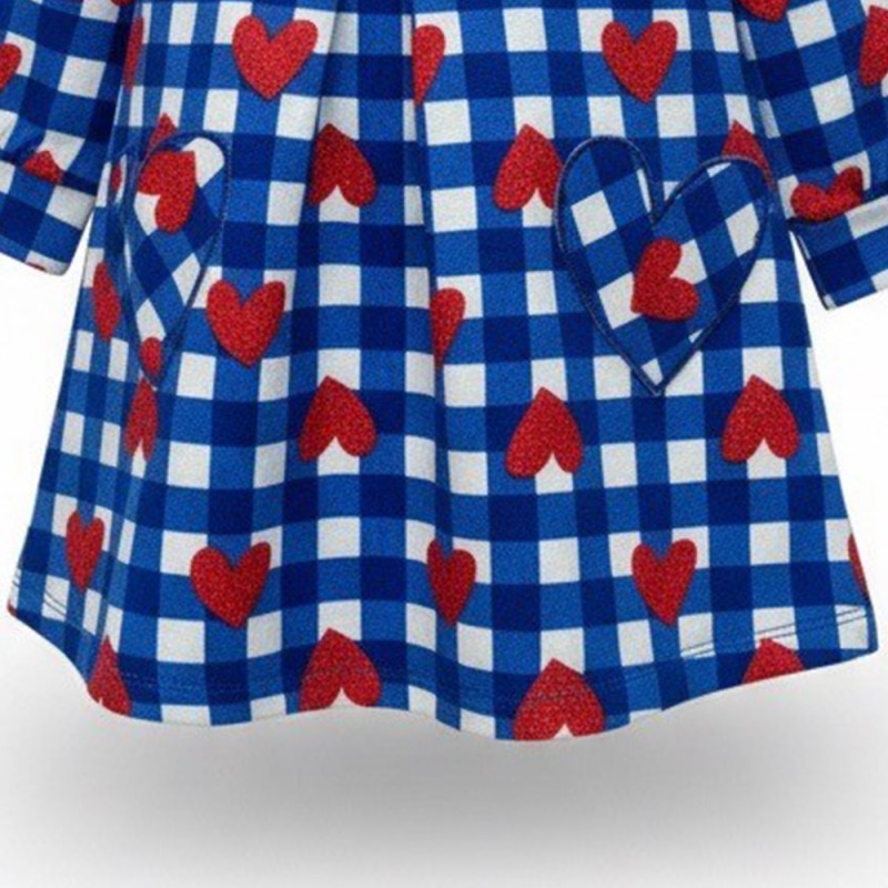 Agatha Ruiz de la Prada DRESS BLUE CORAZONES (8248W26 AZUL) Agatha Ruiz de la Prada DRESS BLUE CORAZONES (8248W26 AZUL)