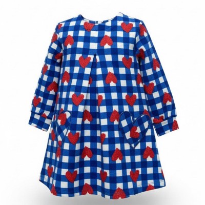 Agatha Ruiz de la Prada DRESS BLUE CORAZONES (8248W26 AZUL)