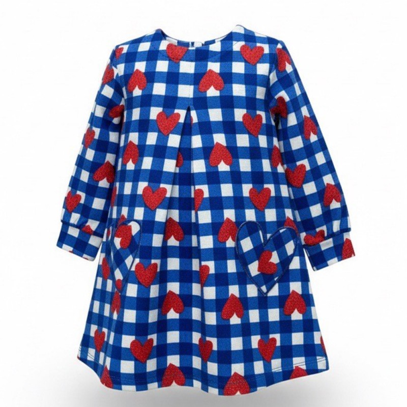 Agatha Ruiz de la Prada DRESS BLUE CORAZONES (8248W26 AZUL) Agatha Ruiz de la Prada DRESS BLUE CORAZONES (8248W26 AZUL)