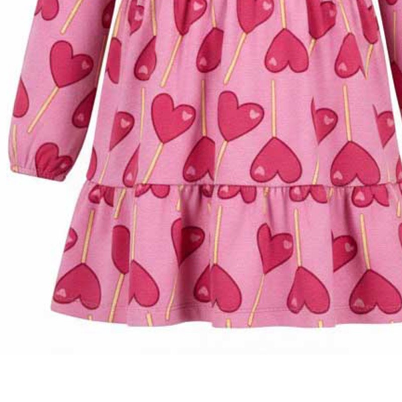 Agatha Ruiz de la Prada DRESS LOLLIPOP CORAZONES (8282W26 FUCSIA)