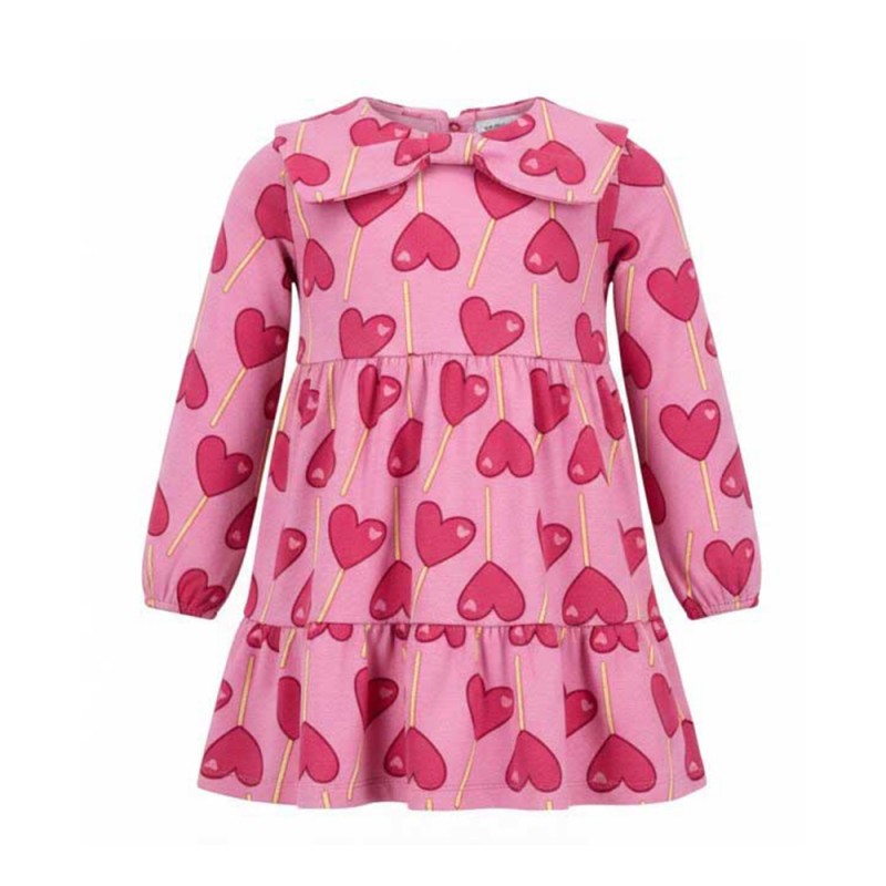 Agatha Ruiz de la Prada DRESS LOLLIPOP CORAZONES (8282W26 FUCSIA)
