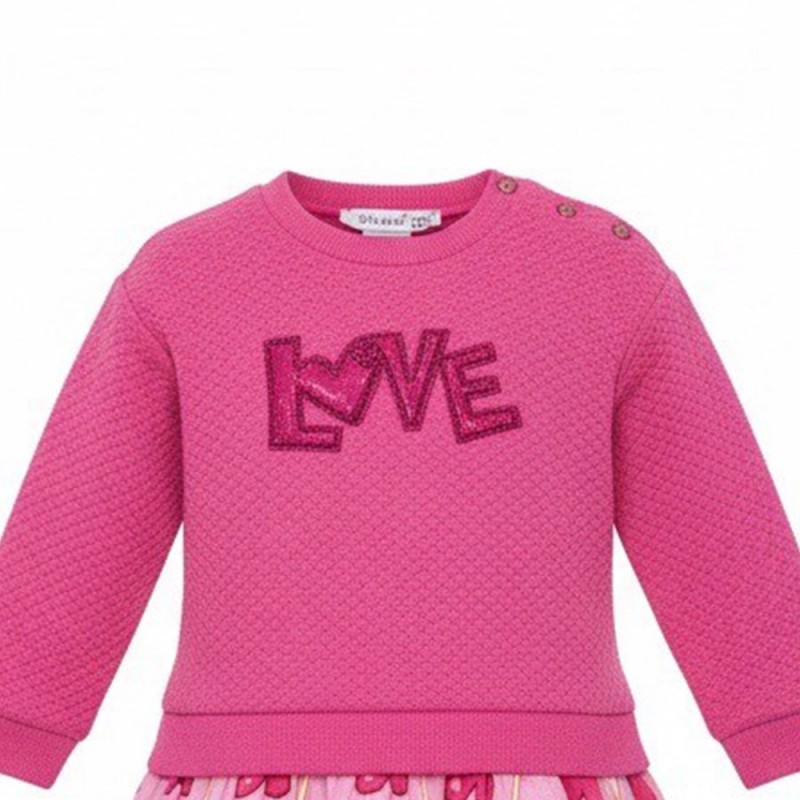 Agatha Ruiz de la Prada DRESS COMBI LOLLIPOP (8283W26 FUCSIA) Agatha Ruiz de la Prada DRESS COMBI LOLLIPOP (8283W26 FUCSIA)