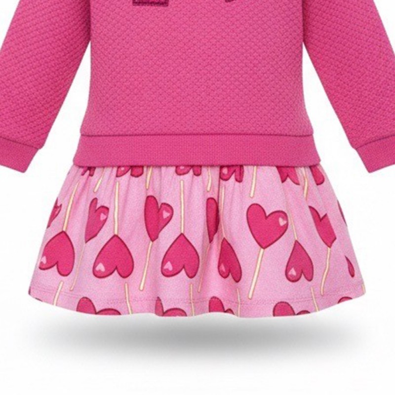 Agatha Ruiz de la Prada DRESS COMBI LOLLIPOP (8283W26 FUCSIA) Agatha Ruiz de la Prada DRESS COMBI LOLLIPOP (8283W26 FUCSIA)