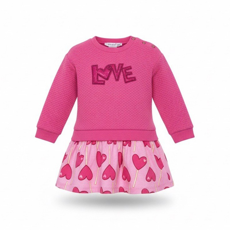 Agatha Ruiz de la Prada DRESS COMBI LOLLIPOP (8283W26 FUCSIA) Agatha Ruiz de la Prada DRESS COMBI LOLLIPOP (8283W26 FUCSIA)