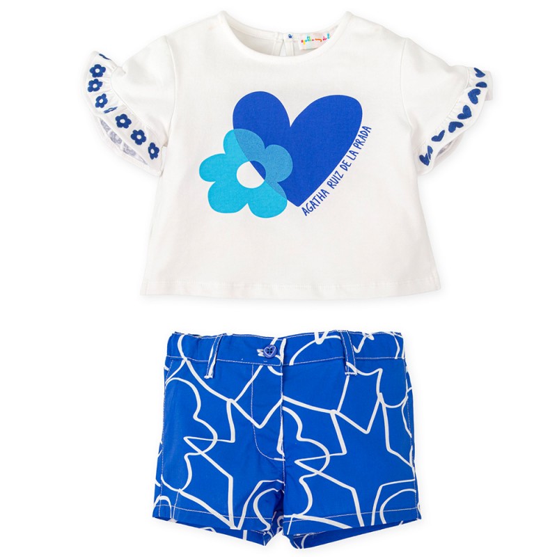 Agatha Ruiz de la Prada T-SHIRT AND STARS SHORTS (8726S26 01)