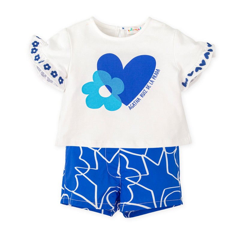 Agatha Ruiz de la Prada T-SHIRT AND STARS SHORTS (8726S26 01)