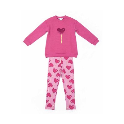 Agatha Ruiz de la Prada CONJ LEGGING+SUDADERA LOLLIPOP (8726W26 FUCSIA)