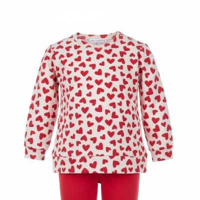Agatha Ruiz de la Prada CONJ SUDAERA HEARTS+LEGGING (8730W26 RED)