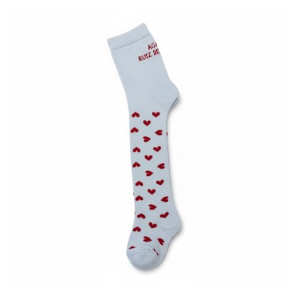 Agatha Ruiz de la Prada Leotardo Hearts (9005W26 BLANCO)