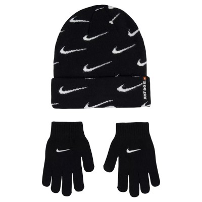 Nike SWOOSH REPEAT BEANIE SET (9A2988-023)