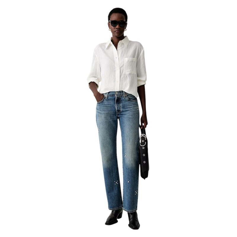Levi's 501 90S MED INDIGO - WORN IN (A19590146 00J5)
