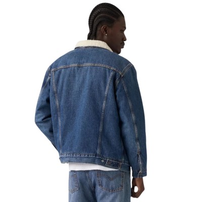 Levi's RELAXED FIT SHERPA TRKR MED INDIGO - WORN IN (A57840052 00J2)