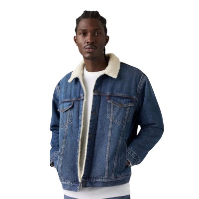 Levi's RELAXED FIT SHERPA TRKR MED INDIGO - WORN IN (A57840052 00J2)