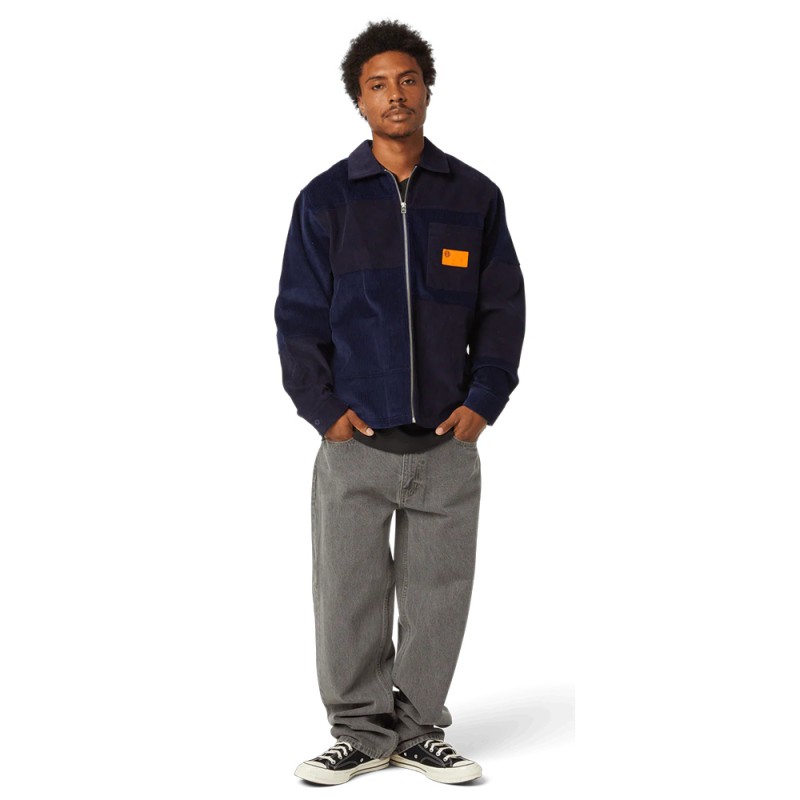 HUF UNION CORDUROY SHACKET (BU00251 NAVY)