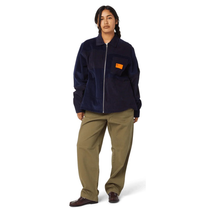 HUF UNION CORDUROY SHACKET (BU00251 NAVY)