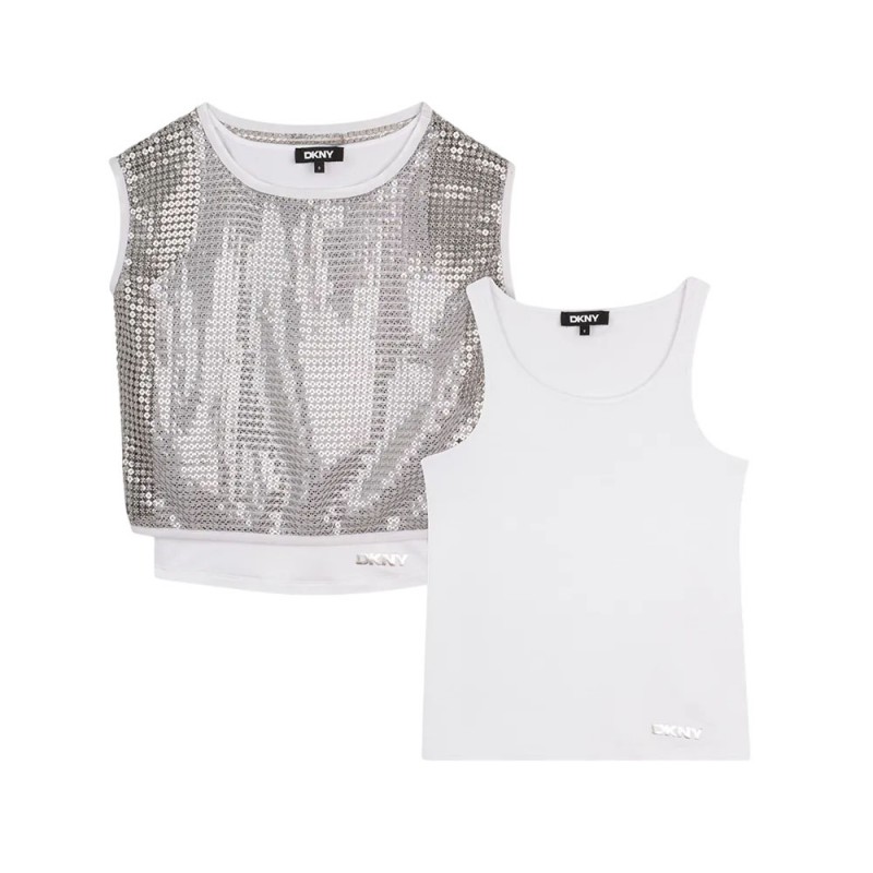 Donna Karan T-SHIRT+FANCY BLOUSE (D62618 016)
