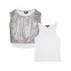Donna Karan T-SHIRT+FANCY BLOUSE (D62618 016)