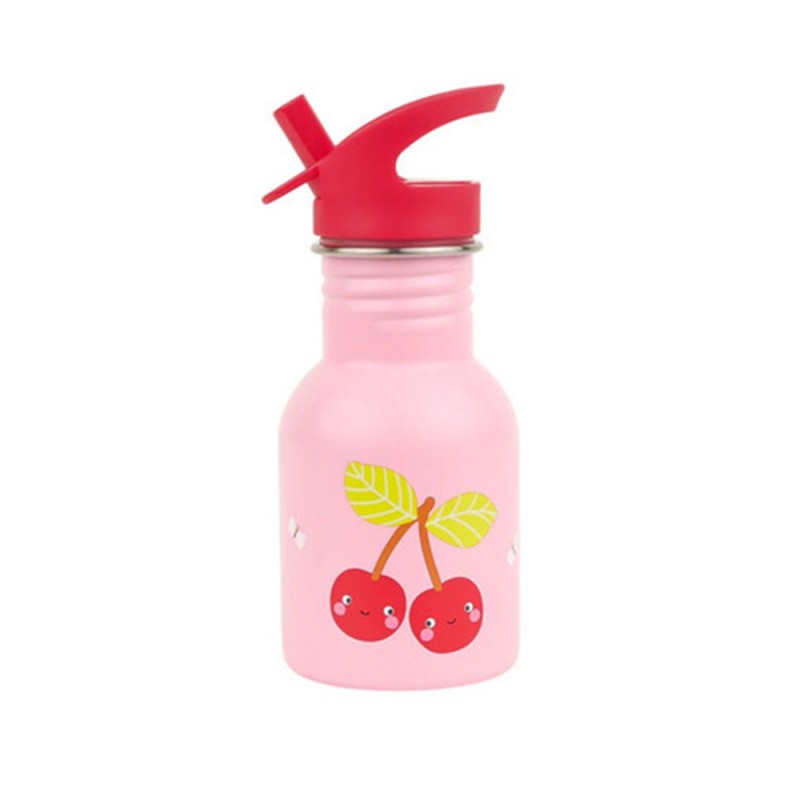 A Little Lovely Company Μπουκάλι από Ανοξείδωτο Ατσάλι 350ml - Happy cherries (DBSMHC111)