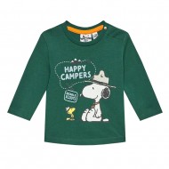 Original Marines  PEANUTS T-SHIRT ML BABY BOY ΜΠΛΟΥΖΑ ΠΑΙΔΙΚΟ BOY (DEAV0690NM PINE GREEN)