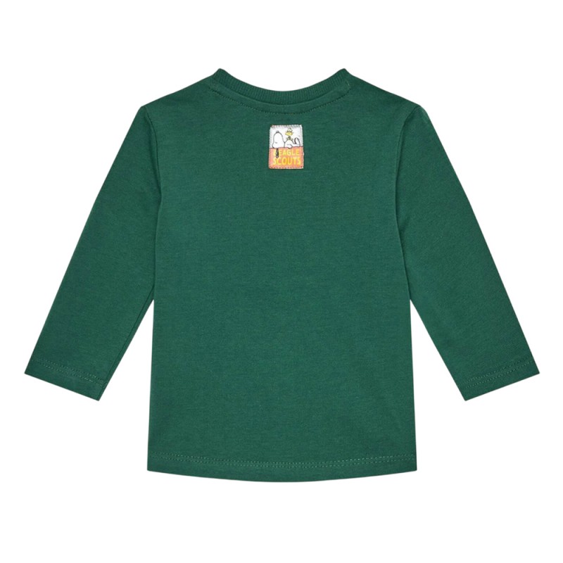 Original Marines  PEANUTS T-SHIRT ML BABY BOY ΜΠΛΟΥΖΑ ΠΑΙΔΙΚΟ BOY (DEAV0690NM PINE GREEN)