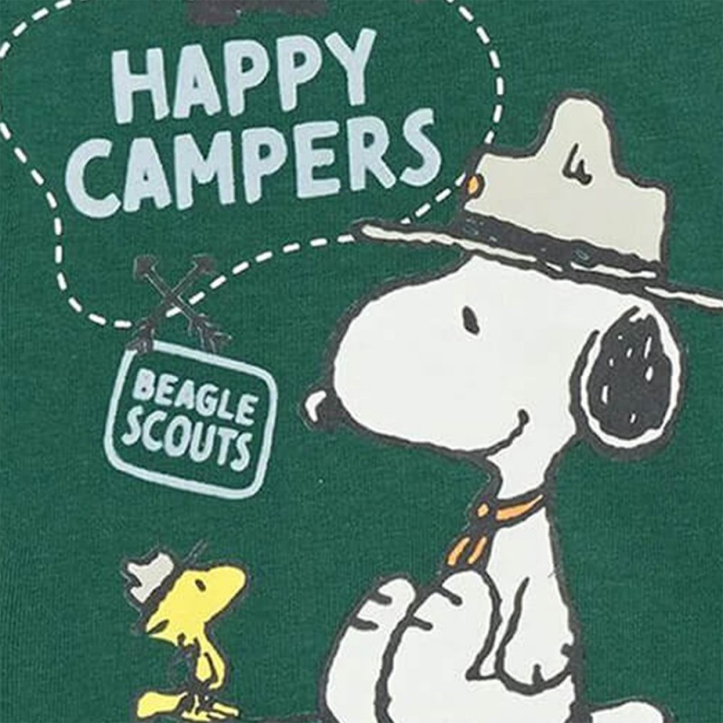 Original Marines  PEANUTS T-SHIRT ML BABY BOY ΜΠΛΟΥΖΑ ΠΑΙΔΙΚΟ BOY (DEAV0690NM PINE GREEN)