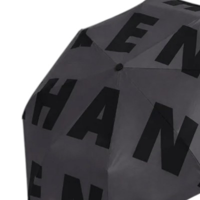 Elena Athanasiou Αντιανεμική Αυτόματη Σπαστή Ομπρέλα EA Logo (EA-00000 Grey)