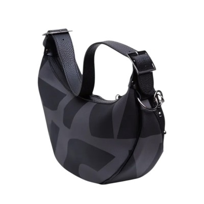 Elena Athanasiou Hype Vegan Baguette EA Logo Τσάντα Ώμου (EA-00229 Grey)