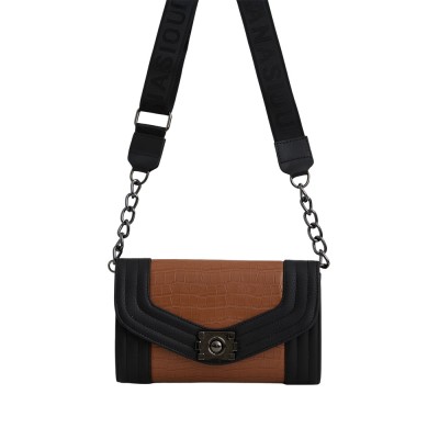 Elena Athanasiou Streetline Clutch Croco (EA-164 Cognac)