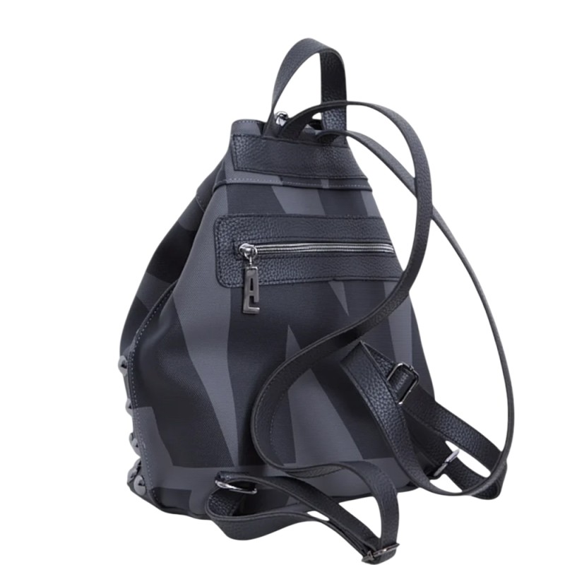 Elena Athanasiou Black N’ Metal EA Logo Backpack (EA-172 Grey-Nikel) Elena Athanasiou Black N’ Metal EA Logo Backpack (EA-172 Grey-Nikel)