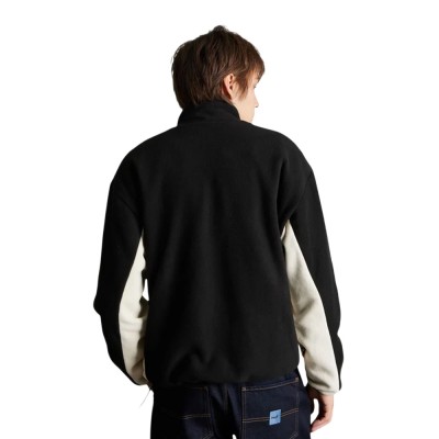 HUF BASECAMP QUARTER ZIP POLAR FLEECE (FL00260 BLACK)