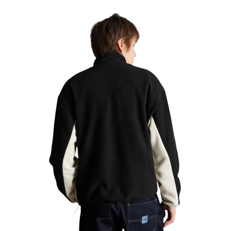 HUF BASECAMP QUARTER ZIP POLAR FLEECE (FL00260 BLACK)