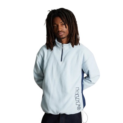 HUF BASECAMP QUARTER ZIP POLAR FLEECE (FL00260 SKBLU)