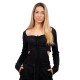 4Tailors Julia Cut-out Top (FW23-041 BLACK)