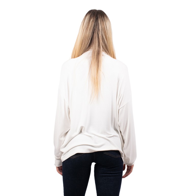 4Tailors Charlene Asymmetrical Top (FW23-111 WHITE)