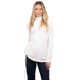 4Tailors Charlene Asymmetrical Top (FW23-111 WHITE)