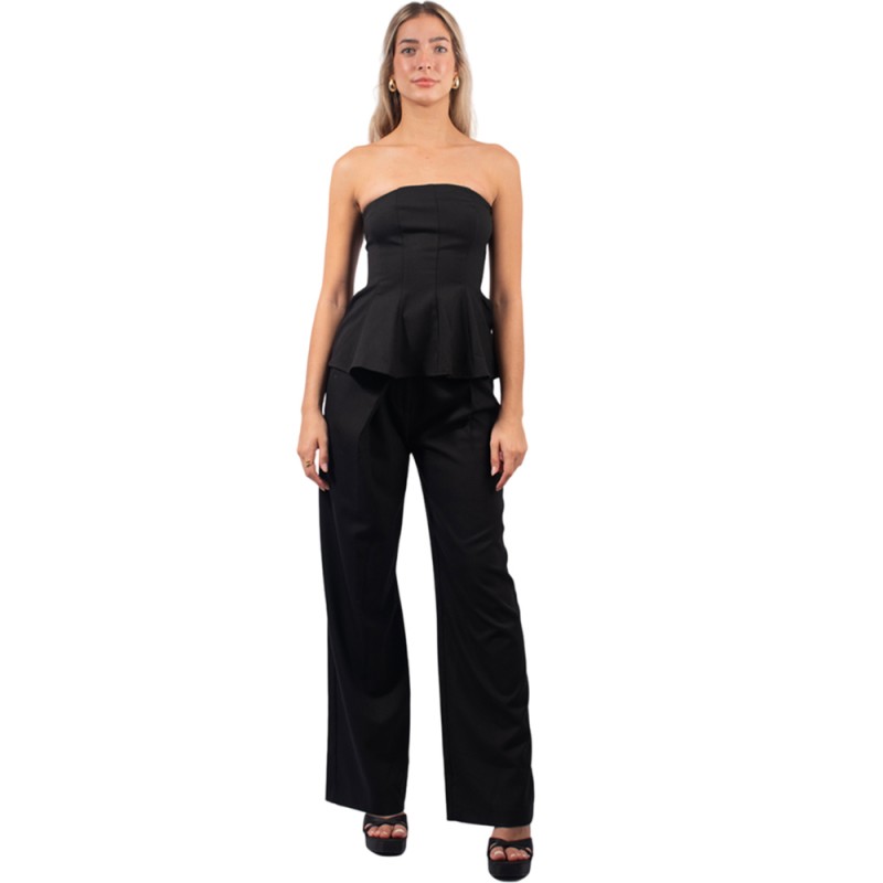 4Tailors Blake Flare Pants (FW24-142 BLACK)