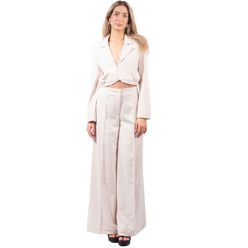 4Tailors Katie Cropped Blazer (FW24-147 ECRU)