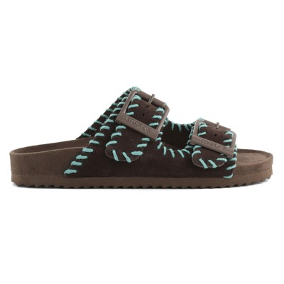 Colors of California SUEDE SANDAL WITH STITCHINGS (HC.BIO301N MOKA)