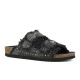 Colors of California DENIM SANDAL WITH STUDS(new code BIO406NN) (HC.BIO406N BLA)