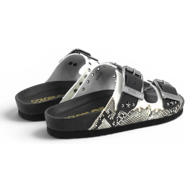 Colors of California TEXAN TWO-STRAP SANDAL (HC.BIO604 BLA)