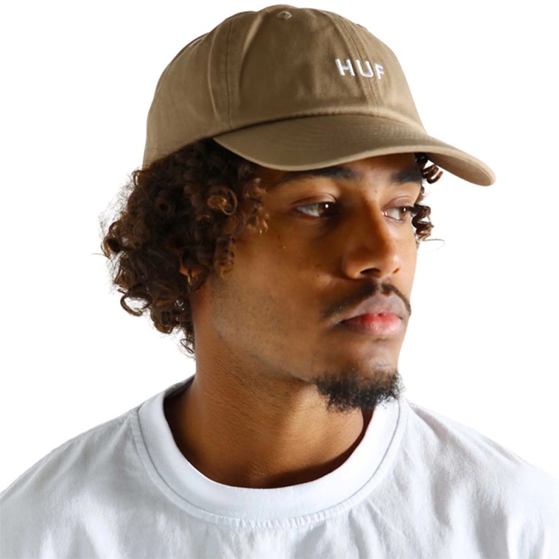 HUF SET OG CV 6 PANEL HAT (HT00716 BLACK)