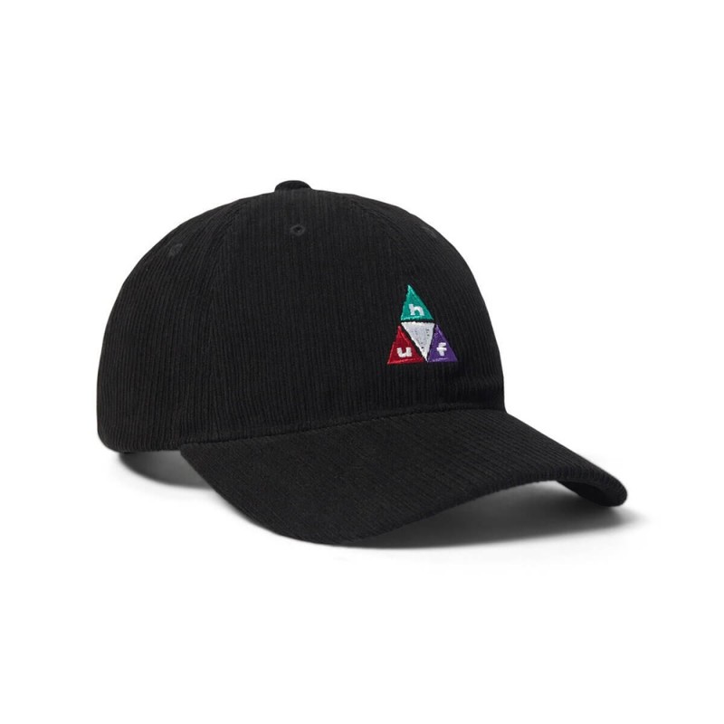 HUF PRISM TT CORD 6 PANEL CV HAT (HT00982 BLACK)